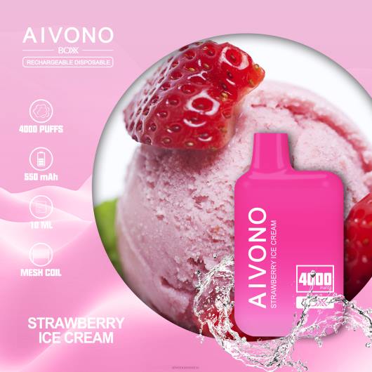 helado de fresa Aivono AIM BOXX 4000 TRF4221 | Aivono Vaper